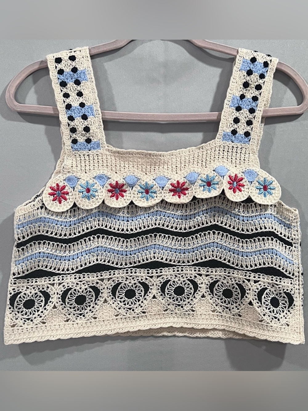 1990s Vintage Crochet Top